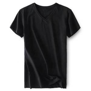 T-shirts pour hommes en polyester/coton, lavables, à manches courtes, col classique, à carreaux, décontractés, avec motif uni teint et impression personnalisée, blanc et bleu - Product Image 2