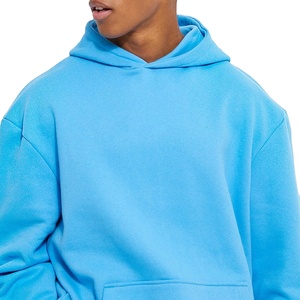 เสื้อฮู้ดดี้พรีเมียมคุณภาพสูง ระบายอากาศได้ดี ดีไซน์ใหม่ สีพื้น ผ้าฝ้ายสั่งทำพิเศษ ทรงโอเวอร์ไซส์ รุ่น 2026 สำหรับผู้ชาย - Product Image 6