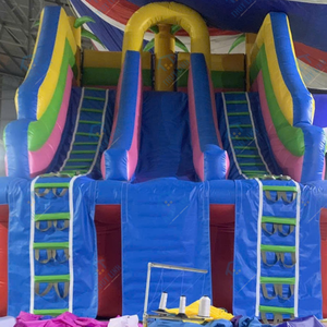 Manufacturer THUY LINH Commercial PVC <b>Inflatable</b> Water Slide Bounce <b>House</b> Kids Home Use Jump Bouncer Pool Blower 500kg Premium - Product Image 3