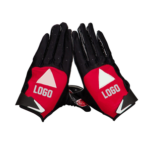 Lightweight Leather American Football <b>Gloves</b> for Practice Customizable Color Logo Premium Grip Windproof Unisex Comfortable Fit - Product Image 5