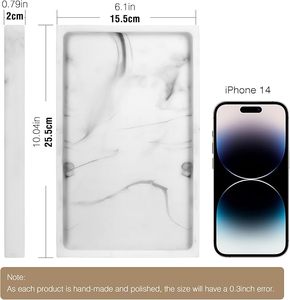 Factory Price Factory Direct Marble <b>Perfume</b> Display <b>Tray</b> For Cosmetics Beauty Salons Retail Stores And Luxury Vanity Decoration - Product Image 6