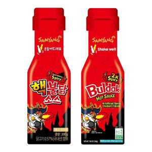 Salsa Samyang Buldak Picante Intenso 2x Spicy al por Mayor, Conveniente, Picante, con Pollo, Mango y Tomate, Certificación Kosher y Halal, en Botella - Product Image 1