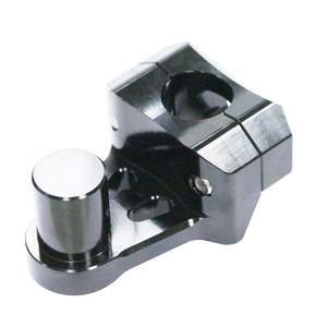 Pinces de guidon en alliage de moto avec pièces de rechange de moteur de pièces de moto noires polies et anodisées - Product Image 2