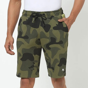 Pantalones Cortos Bermuda para Hombre, Cintura Media, Cierre con Cordón, Estilo Casual, Bolsillos, Tejido Transpirable, 100% Algodón, 220g, Liso - Product Image 1
