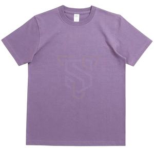 เสื้อยืดแขนสั้นผู้ชาย ผ้าฝ้าย ทรงหลวม ดีไซน์ไหล่ตก ลายเรียบ พิมพ์โลโก้ได้ สไตล์สตรีทแวร์ ทรงพอง - Product Image 1