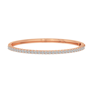 14kt SOLID Gold Round Embrace Lab Diamond Openable <b>Bangle</b> <b>Bracelet</b> Beautiful Detailing Work Vs1 Quality <b>Bracelet</b> For Women - Product Image 1