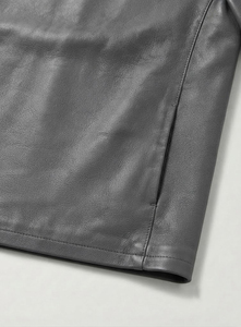 Wholesale Men's <b>Leather</b> T <b>Shirt</b> Real <b>Leather</b> Casual Crew Neck <b>Leather</b> T <b>Shirt</b> Genuine <b>Leather</b> Apparel Manufacturer <b>Shirts</b> - Product Image 3