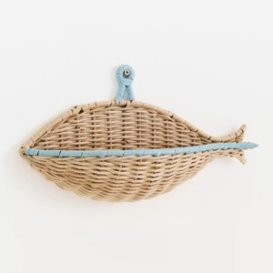 Decorative <b>wicker</b> wall <b>baskets</b> cute hand-crafted animal shaped rattan hanging <b>basket</b> superior quality - Product Image 1