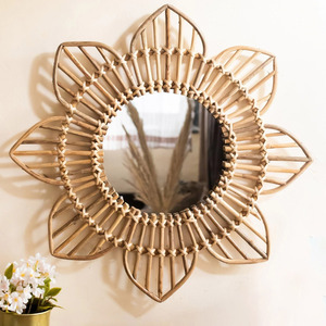 Miroir solaire en rotin de grande taille, prix bon marché, - Product Image 6