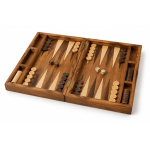 Juego de Backgammon Plegable de Madera de Mango al por Mayor |   Juego de Mesa Artesanal - Product Image 1