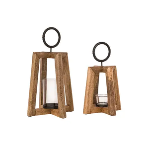 Nouvelle conception de lanterne en bois écologique personnalisable, porte-bougie, style classique, lanternes rustiques du Ramadan par MULTI CRAFT - Product Image 1