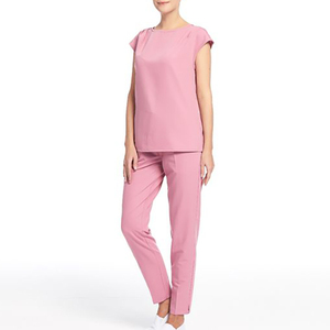 Tenues Médicales d'Hôpital en Tissu Toile à Séchage Rapide, Ensembles d'Uniformes d'Infirmière à Manches Courtes, Blouses d'Infirmière Personnalisées - Product Image 6