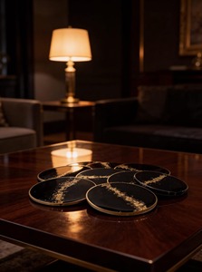 Resin coaster Flower Design Handicraft Tabletop Decorate Admirable Design Resin coaster Best Selling Product - Product Image 2