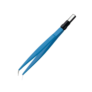 Azicon's Straight Bipolar Forceps Euro Fitting Reuse Autoclavable Angled Tip Microsurgical Coagulation Straight Bipolar Forceps - Product Image 3