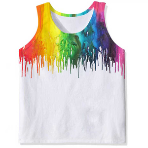 เสื้อกล้ามพิมพ์ลายสำหรับผู้ชาย ผลิตตามสั่ง ขายส่ง เสื้อผ้าออกกำลังกาย แขนกุด ระบายอากาศได้ดี ผ้าฝ้าย ฟิตเนส รับผลิตแบบ OEM ODM ราคาโรงงาน ขายดี - Product Image 6