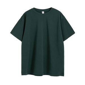 <b>Men's</b> Oversized Plain <b>Pink</b> Cotton <b>T</b>-<b>Shirt</b> Short Sleeve O-Neck Casual Jersey Fit - Product Image 6