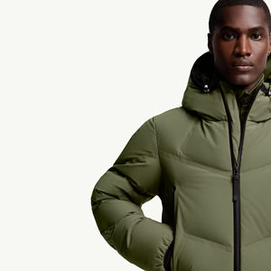 Men Winter Hooded Bubble <b>Jacket</b> Lightweight <b>Warm</b> Quilted Casual Full Zip Regular Fit Outdoor Comfortable Outerwear Front Logo - Product Image 6