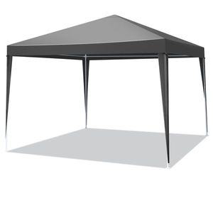 Tenda da Esterno Impermeabile 10x10 Nera per Patio, Matrimoni, BBQ, Feste, Gazebo Multiuso - Product Image 3