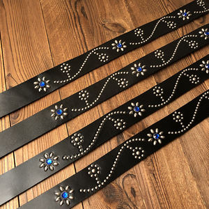 Ceinture pour homme en cuir de vachette, style décontracté, boucle en acier, écologique, longueur réglable, largeur 3,0 cm, personnalisable - Product Image 4