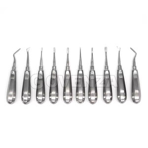 Kit de 13 Piezas de Elevadores y Pinzas Dentales Profesionales de Acero Inoxidable - Juego de Instrumentos Quirúrgicos para Extracción Dental OEM Personalizado - Product Image 3