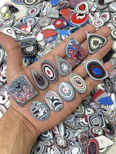 Cabochons en Fordite en gros – Agate de Detroit polie, pierre précieuse en vrac, Agate Moto City pour la fabrication de bijoux - Product Image 3