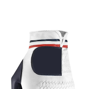 Gants de golf SOSH4 en PU, respirants, antidérapants, à doigts complets, avec sangle de poignet réglable, pour sports de plein air, design blanc et vert sarcelle - Product Image 4