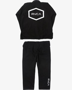 Kimono de Jiu Jitsu Brasileño BJJ para Adultos, Shoyorol RVCA X Done Blue, 450 g/m², Negro, 100% Algodón, Uniforme de Artes Marciales de Alta Calidad - Product Image 2