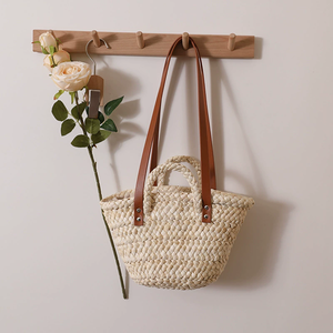 Natural Jute Picnic Tote Bag with <b>Soft</b> Handles Heavy Duty Eco Friendly Outdoor Carry Bag - Product Image 3