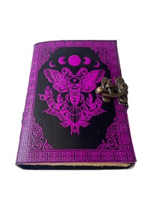 Luna moth สมุดจดหนังดวงจันทร์ทำด้วยมือสมุดบันทึกประจำวันวินเทจสมุดบันทึกการเดินทางสำหรับการเขียนบันทึกการของขวัญที่มีสไตล์ - Product Image 5