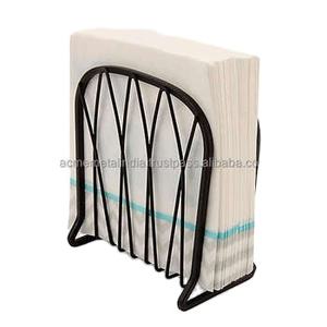 Porte-serviettes en fer massif noir de qualité supérieure avec un design élégant, parfait pour les hôtels, les restaurants et les articles de table - Product Image 6