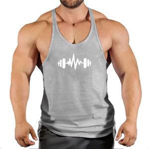 <b>Men</b> Stringer <b>Singlet</b> Lightweight Breathable Gym Training Tank Top Custom OEM ODM Fitness Wear <b>Mens</b> Stringer <b>Singlet</b> Sleeveless - Product Image 3