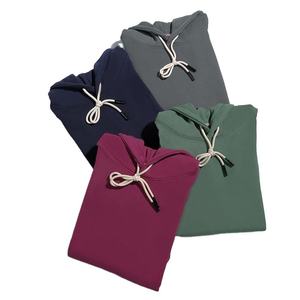 Wholesale High Quality Heavy <b>Weight</b> <b>Blank</b> Hoodies Unisex 100% Cotton Pullover Plain Hoodie Custom Logo - Product Image 1
