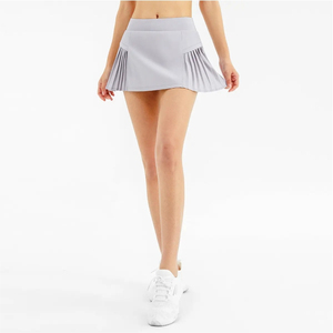 Última Edición: Faldas Deportivas Plisadas Lisas para Mujer, Diseño Elástico en la Cintura, Estiramiento en Cuatro Direcciones, Ideales para Golf y Tenis - Product Image 1