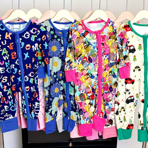 RTS幼儿睡衣神秘竹盒装婴儿衣服柔软睡衣婴儿睡衣神秘盒装人物印花婴儿睡衣 - Product Image 1