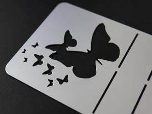 Porte-serviettes en acier inoxydable argenté avec motif papillon ajouré pour table à manger, cuisine, fête et décoration d'événements, provenant d'Inde - Product Image 3