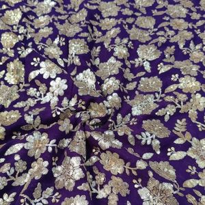 Premium Sequence Embroidery Fabric For Women Fashion Wear Designer <b>Garments</b> Party Wear Dresses Kaftan Abaya Bridal Wear - Product Image 3
