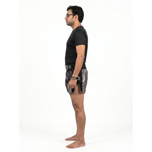 Pantalones Cortos de Muay Thai Personalizados de Micro Satén 100% Poliéster, Pantalones Cortos Tradicionales de Competición para Hombre, Venta al Por Mayor OEM - Product Image 3
