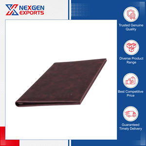 Nexgen Exports, fabricant de confiance, couverture de menu en cuir PU avec logo personnalisé et OEM/ODM pour restaurants et hôtels - Product Image 3