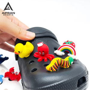 AIFRAN สินค้ามาใหม่ ขายส่งจากโรงงาน จี้รองเท้า 3 มิติ ทำจากยาง PVC ตกแต่งรองเท้าแบบกำหนดเองได้ - Product Image 3