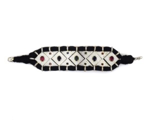 กำไลข้อมือถักแบบมาคราเม่ประดับเพชรพร้อมสายต่อสำหรับผู้หญิง - Product Image 3