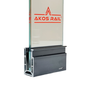 ราวจับทนทานต่อรังสี UV กันน้ำทนทานต่อ6063อลูมิเนียมต่อเนื่องเกรด T6 90x50มม. ทันสมัย - Product Image 3