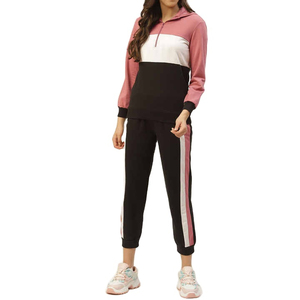 2. <b>Women</b>’s Fashion Tracksuit Set Custom Logo Sportswear Two Piece Jogger Suit Wholesale Manufacturer - Product Image 1