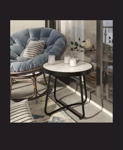 Style Anchor Modern Minimalist Durable Finish Coffee <b>Table</b> Set Metal Frame <b>Marble</b> Top Nesting Design Living Room Furniture - Product Image 2