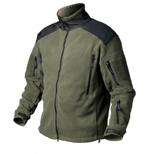 Veste polaire de chasse coupe-vent pour l'hiver, veste de randonnée à col montant et manches longues, vêtements d'extérieur, vestes polaires personnalisées OEM en gros - Product Image 3