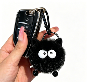 Oferta Caliente: Llavero de Peluche Suave con Diseño de Bola Peluda de Dibujos Animados, Adorno Colgante para Coche, Bolso de Mano - Product Image 1