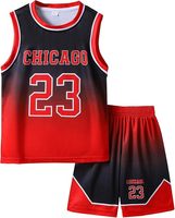 Seragam Basket untuk Dewasa Desain OEM Musim Dingin Lengan Pendek Logo Depan Dicetak Hitam & Kuning Poliester Bernapas Cepat Kering