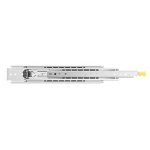 Guide per cassetti a montaggio laterale con estensione totale, capacità di carico 500 libbre, cuscinetti a sfera e blocco, per applicazioni da sala da pranzo - Product Image 3
