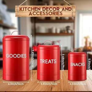 Tarro de Almacenamiento de Cocina de Metal Resistente y Duradero con Acabado Liso y Revestimiento Antioxidante, Marca Privada - Product Image 4