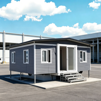 Maison Capsule Mobile Modulaire 2 Chambres 1 Salle de Bain, Résistante au Froid et au Feu, Fabrication Chinoise