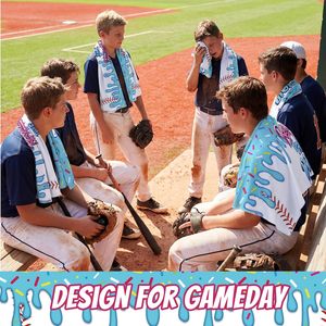 Toallas Personalizadas para Equipos de Béisbol, Toallas Deportivas Sublimadas, Toallas con Logotipo y Nombre del Equipo, Venta al Por Mayor, OEM, ODM - Product Image 4